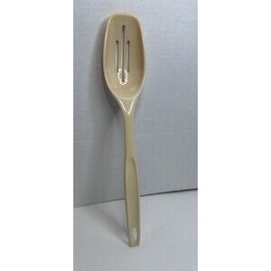 VTG Foley Nylon Slotted Spoon Spaghetti Server Beige Cream Kitchen Utensil USA